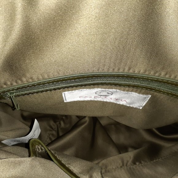 Large Quilted Big Buddah Bag - Olive - Picture 5 of 5